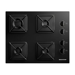Cooktop Brastemp a Gás 4 Bocas com Grades de Ferro (BDD61BE) Bivolt
