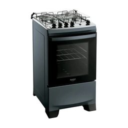 Fogão 4 Bocas Dako Supreme Mesa de Inox A Gás Titanium Bivolt