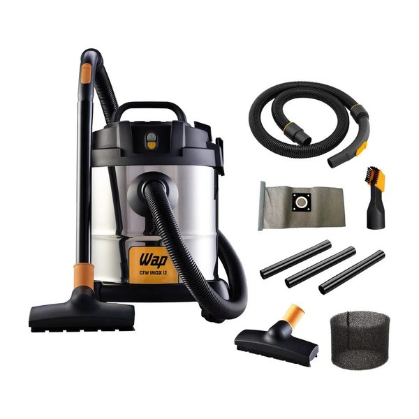 Aspirador de Pó e Água WAP GTW INOX 12 1400W com Bocal de Sopro por R$ 255,00 no Mercado Livre