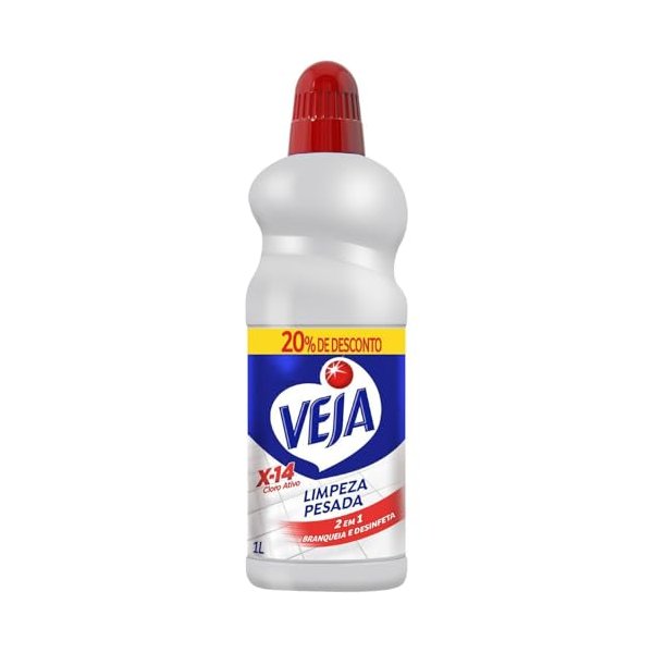 Veja Limpador para Limpeza Pesada Cloro Ativo 2 em 1 - 1L por R$ 9,71 na Amazon