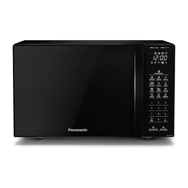 Microondas Panasonic Black Glass 34L Dupla Refeição (NN-ST66NBRU) por R$ 611,00 no Pix no Mercado Livre