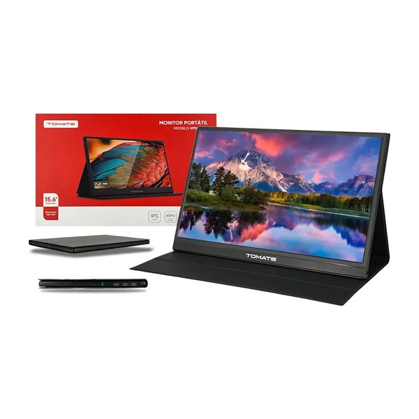 Monitor Portátil Full HD 15.6 - Notebook, Celular, Games C/ Cor Preto por R$ 289,00 no Mercado Livre