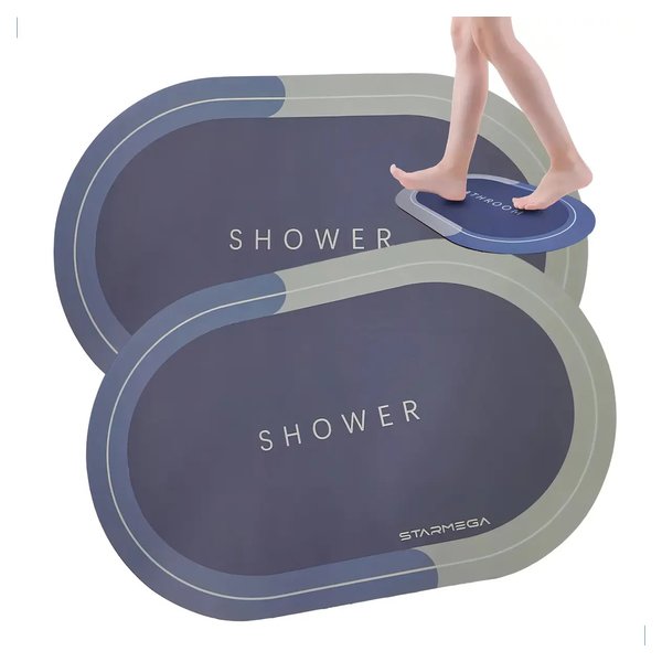 Kit com 2 Tapetes de Banheiro Mágico Premium Ultra Absorvente por R$ 25,00 no Pix na Amazon