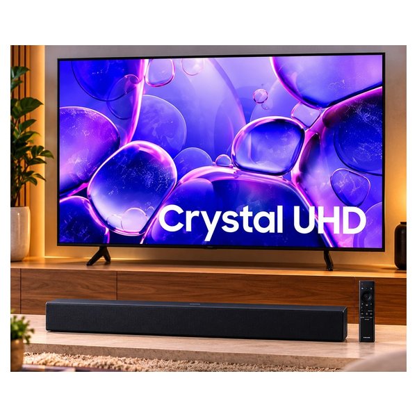 Samsung Smart TV 55" Crystal UHD 4K U8600F + Soundbar HW-B400F por R$ 2.637,00 no Pix na Shopee