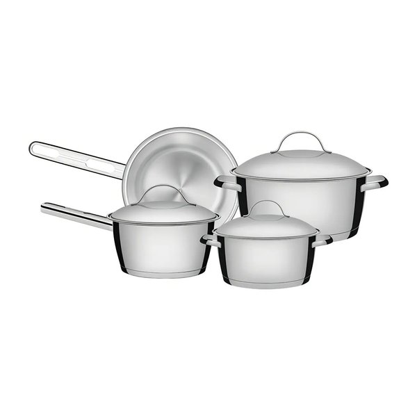 Jogo De Panelas 10 Peças Tramontina Inox Allegra c/ Pegador por R$ 669,00 no Pix na Amazon