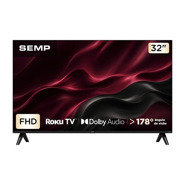 Smart TV 32" Semp Full HD LED Roku (32S42R) por R$ 899,00 à vista no Mercado Livre