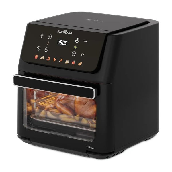 Air Fryer Oven Britânia 11L 8 Funções 1800W Painel Digital BAF11A por R$ 329,00 no Mercado Livre