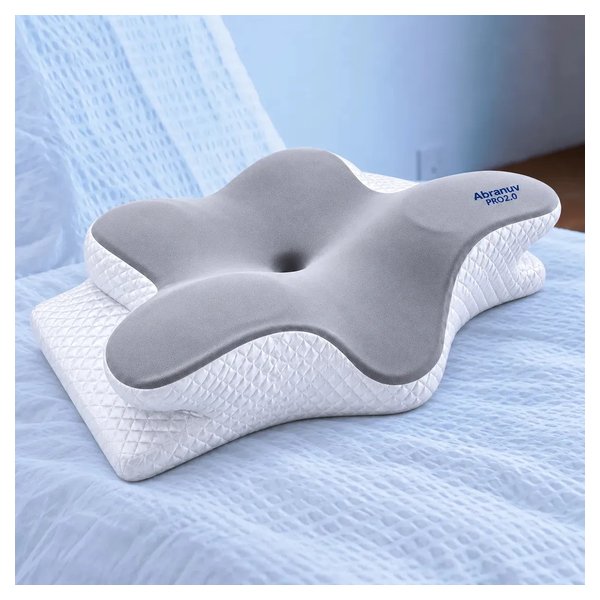 Travesseiro Cervical Ergonômico em Espuma Viscoelástica para Dormir VT Abranuv (S-5431) por R$ 181,00 no Mercado Livre