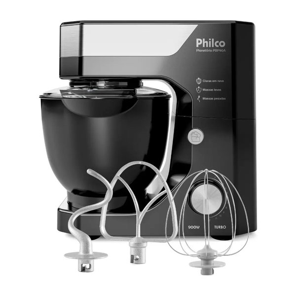 Batedeira Planetária Philco 5L com 12 velocidades 900w (PBP90A) por R$ 269,00 no Pix no Mercado Livre