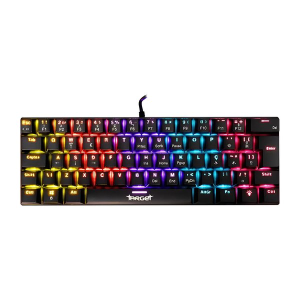 Teclado Mecânico Tgt Sherman V3 C1 Compacto 60% Rainbow Abnt2 Switch Marrom por R$ 69,00 no Mercado Livre