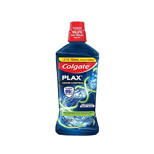 2 UNIDADES: Enxaguante Bucal Colgate Plax Odor Control 750ml por R$ 10,76 na Amazon