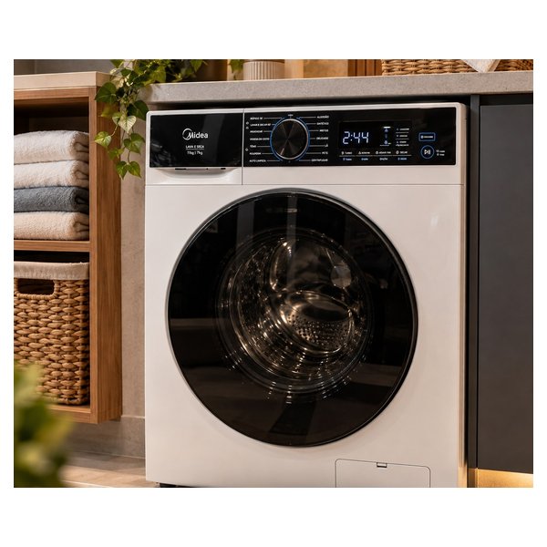 Lava e Seca Midea 11kg Inverter, Função Vapor, Ciclo Pets, Painel Touch, Tambor Inox 110v (MFA01) por R$ 2.499,00 no Pix na Amazon