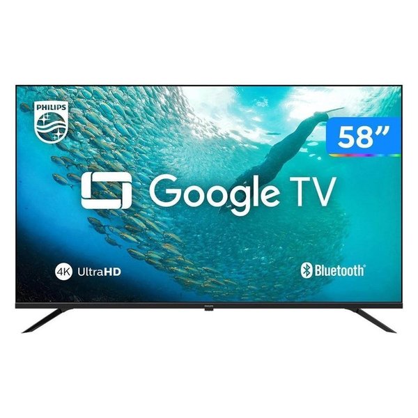 Smart TV 58" 4K UHD LED Philips 58Pug7019/78 Wi-Fi Bluetooth Google Assistente 3 HDMI 2 USB por R$ 2.088,00 na Shopee