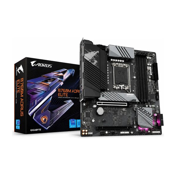Placa Mãe Gigabyte Intel 1700 B760m Aorus Elite 4x DDR5 Matx Cor Preto por R$ 680,00 no Mercado Livre