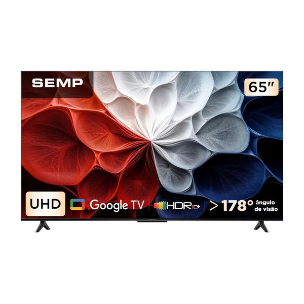 Smart TV Semp 65 Polegadas LED Hva 4K S62 Wi-Fi Bluetooth Google TV por R$ 2.763,00 no Pix no Mercado Livre