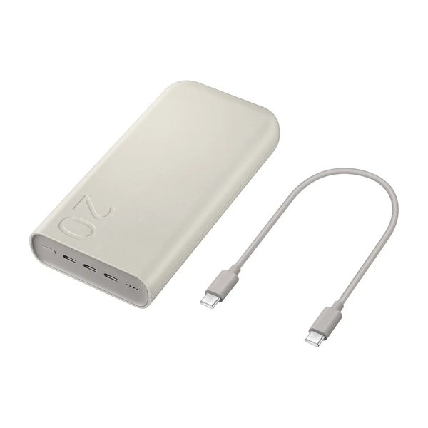 Carregador Power Bank sem fio Samsung | Potência de 45 W | 20.000 mAh | Cor bege | Carregamento super rápido 2.0 por R$ 249,00 no Mercado Livre