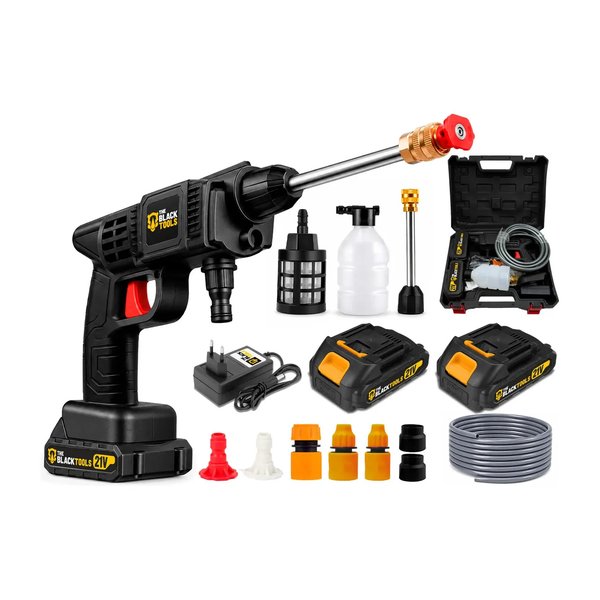 Lavadora Lava Jato Portátil Alta Pressão 2 Baterias 21V Recarregável Com Maleta Completa Bivolt The Black Tools (TPW600) por R$ 89,00 à vista no Mercado Livre