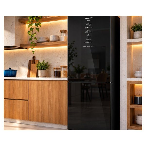 Geladeira/Refrigerador Panasonic 467L - Intuitive+  Frost Free, Inverter, Black Glass, Bivolt (BB65GV7BC) por R$ 4.507,00 no Pix na Shopee