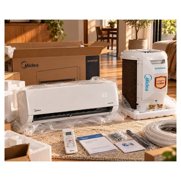 Ar-Condicionado Split Midea AirVolution Lite Inverter 12.000 BTUs Frio (42EBVCB12M5) por R$ 1.759,00 no Pix na Amazon