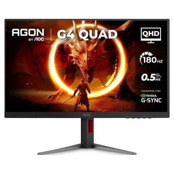 Monitor Gamer Aoc Agon Quad 27" Qhd 180Hz 0,5ms Ips Hdr10 Base Ajustável Q27g4f por R$ 1.057,00 no Pix na Shopee
