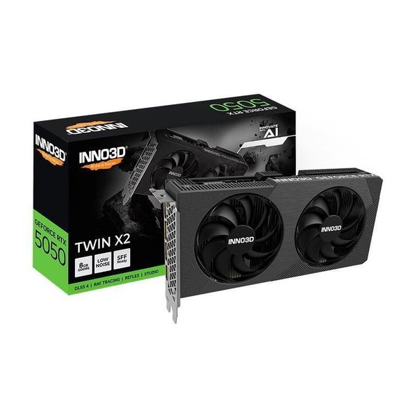 Placa de Vídeo Inno3d GeForce RTX 5050 Twin X2, 8GB, GDDR6, 128-bit, N50502-08D6-174071N por R$ 2.110,00 na Shopee