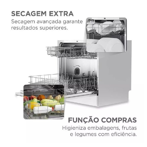 Lava-louça 220v Midea 8 Serviços Mdwtf08w2 - Branca por R$ 1.266,00 no Pix na Shopee