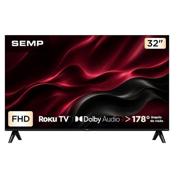 Smart TV SEMP 32" Full HD Roku TV 32S42R por R$ 781,00 no Pix na Shopee