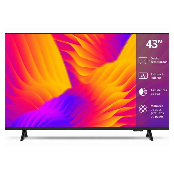 Smart TV 43 polegadas 43S5155 78G Full HD LED Wi-Fi TV Dolby Audio AOC por R$ 1.200,00 na Shopee