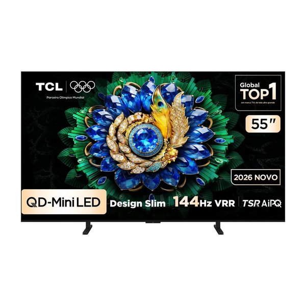 Smart Tv Tcl 55" Qd-Mini Led 4k A400m Wifi Bluetooth Google Tv Hdr10+ 144 Hz (Vrr55a400m) por R$ 3.068,00 no Pix no Mercado Livre