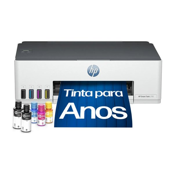 Impressora HP Smart Tank 210 com Tanque de Tinta Colorida (3D4L5A) por R$ 623,00 no Pix no Mercado Livre