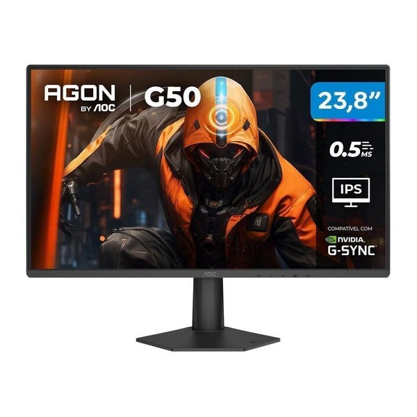 Monitor Gamer AOC 23,8" Full HD 144Hz Agon G50 IPS 0,5ms 24G50F/57 HDMI DisplayPort G-Sync por R$ 497,00 na Shopee