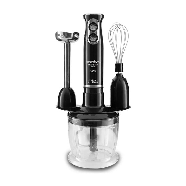 Mixer Britânia 3 em 1 Preto 500W 110v (BMX400P) por R$ 128,00 no Pix no Mercado Livre