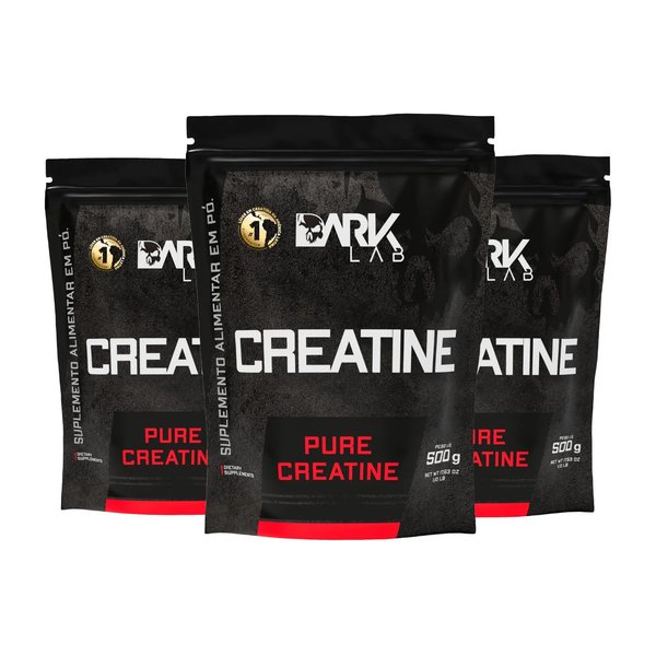 3x Creatina Monohidratada Pura 500g Dark Lab Unidade por R$ 78,00 à vista no Mercado Livre