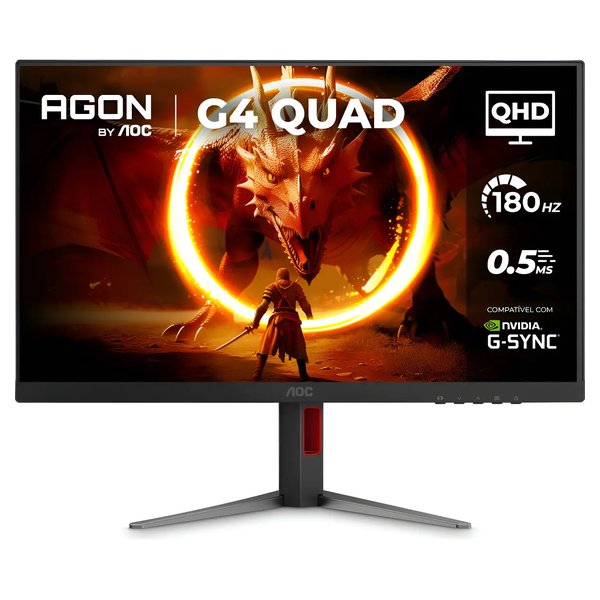 Monitor Gamer AOC Agon Quad 27'' 180Hz Base Ajustável Q27g4f por R$ 1.045,00 no Mercado Livre