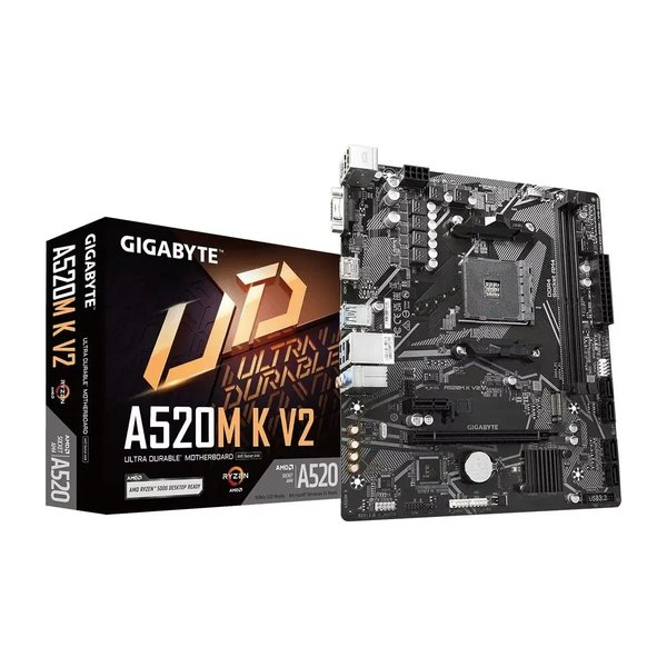 Placa mãe Gigabyte Ultra Durable A520m K V2 por R$ 305,00 no Mercado Livre