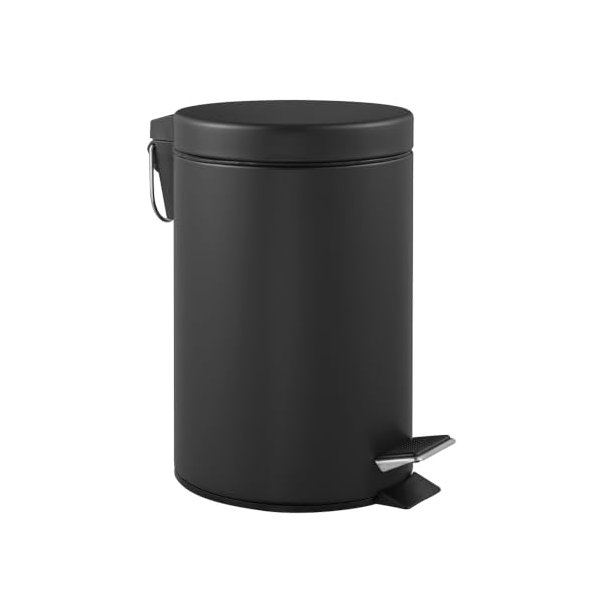 Lixeira com Pedal Standerd Color 5L Preto Brinox por R$ 37,00 no Pix na Amazon