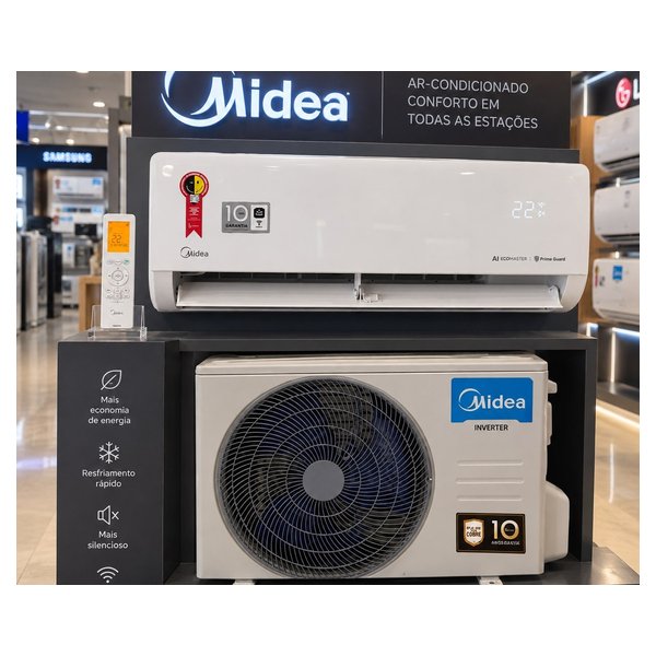 Ar Condicionado 9.000 Btus Split Inverter Midea Ai Ecomaster Frio por R$ 1.767,00 no Pix na Shopee