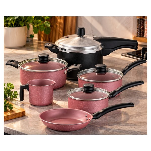 Jogo de Panelas 6 Peças com Panela Pressão Tramontina por R$ 439,00 no Pix na Shopee