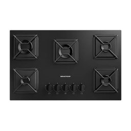 Cooktop 5 Bocas a Gás GLP Brastemp Mesa de Vidro Chama Simmer com Acendimento Automático (BDD75BE) por R$ 548,00 no Pix no Mercado Livre